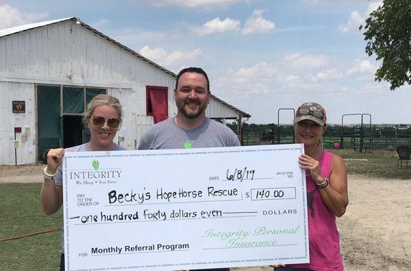 Community Referral Partner - Becky's Hope Horse Rescue