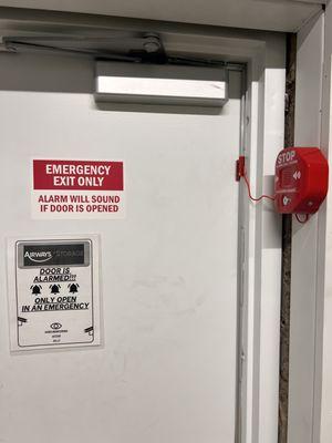 Emergency exit door alarm installation