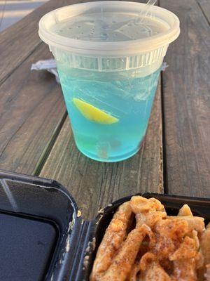 Blue gummy lemonade