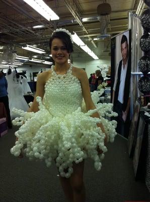 A bridal gown created for the "In Your Backyard Bridal Expo", Ogdensburg 2013