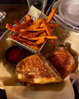 Cuban Sandwich & Sweet Potato Fries