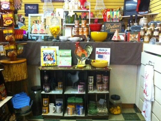 Find gifts and gourmet foods in our kitchen section! From cookbooks to coffee, dips to towels, and oh so much more!