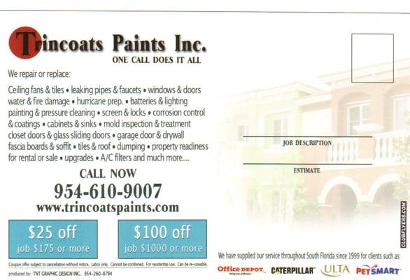 Trincoats Paints