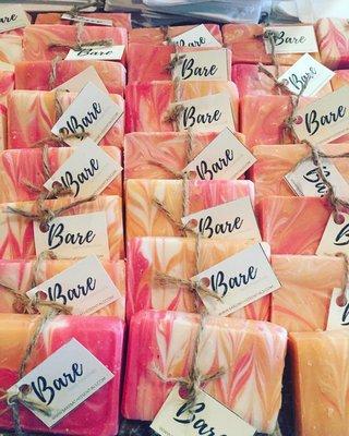 Create a custom soap for any occasion. Choose the scent, colors, and amount needed. We'll take care of the rest.