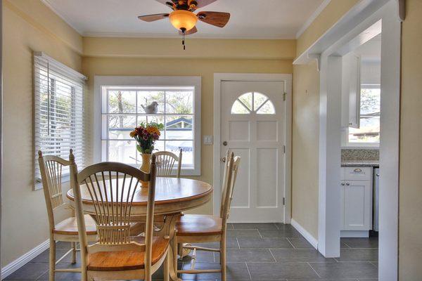 Bright and light dining room, Right off the 400 sq. foot deck.