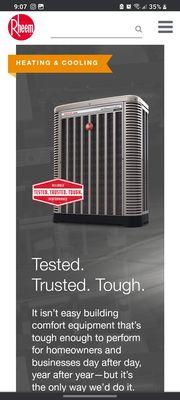 We sell the best RHEEM