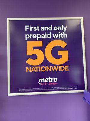 First and Only prepaid company to offer our customers 5G.