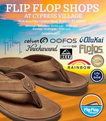 New Flip Flop Shop in Sun City!! In the Home Depot parking lot just off of I75.