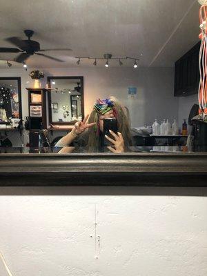 Getting color/cut, Nara is the only person I trust with my hair