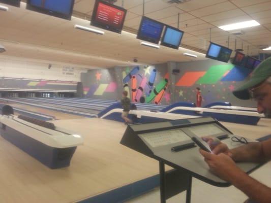 Bowling on a hot Sunday afternoon