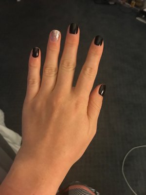 My beautiful gel manicure.