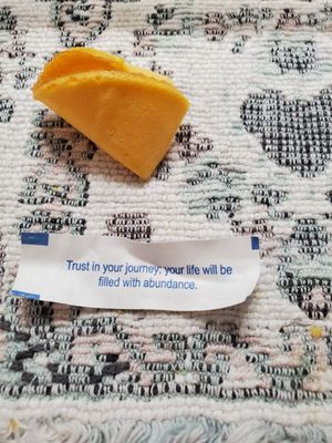 Fortune Cookie after tonight's Dinner. 8/8/2024