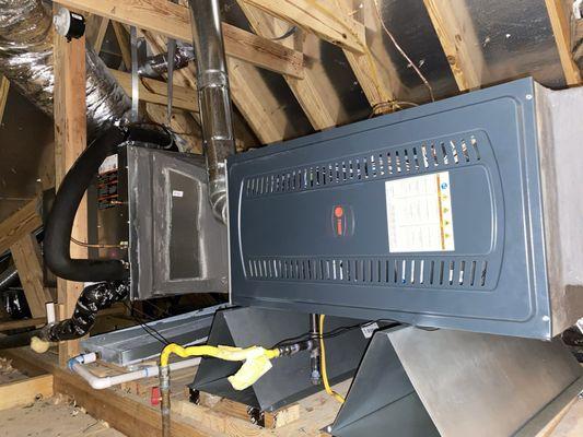 Furnace, Coil, and Transition complete system change out!