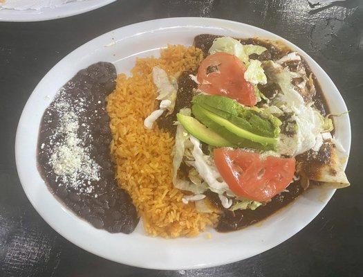 Enchiladas Poblanos. So fresh and delicious.