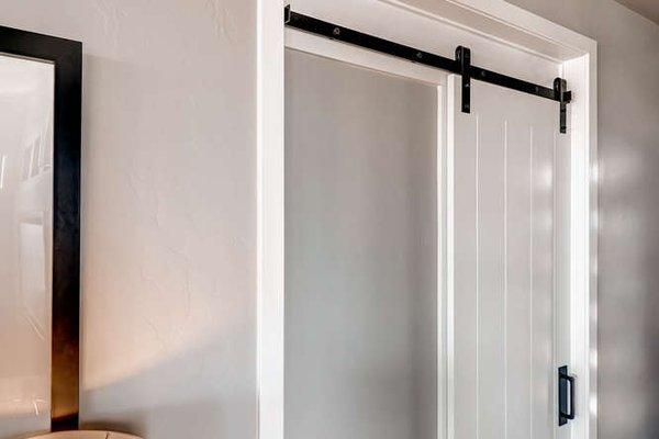 Goldberg Brothers barn door hardware can be used on doors throughout your home.