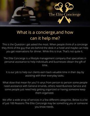 How can a Concierge help you