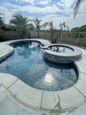 Start up completed on a newly built pool. -Murrieta