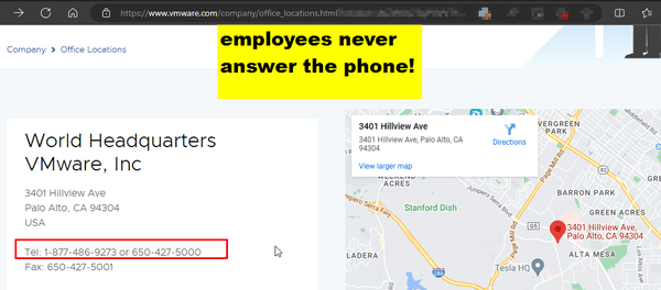 Nobody answsers the phone and the phone tree/automated attended never leads to a human.