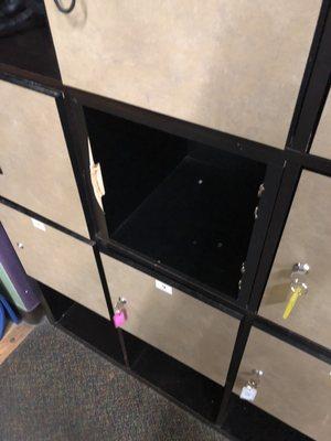 Broken locker