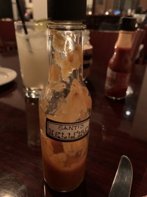 Their own hot sauce - awesome