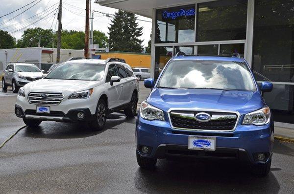 2016 Outback and 2016 Forester - It was a Subaru day!