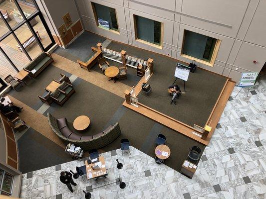 View of the lobby from 2nd floor