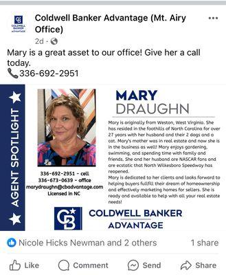 Mary Draughn - Coldwell Banker Advantage