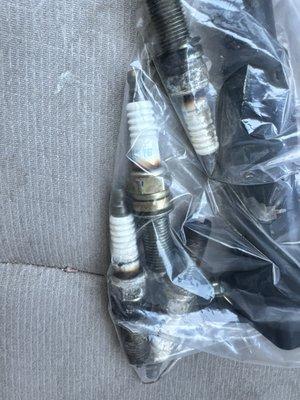 Missed to mentioned burnt spark plugs-my car went to Hyundai Escondido service center twice! week of August 19