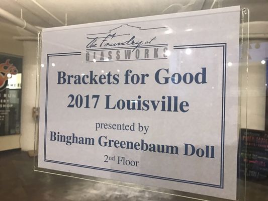 Glassworks plays hosts to a lot of cool things -- like #BFGLou Help support your local non-profits when it's tournament time!