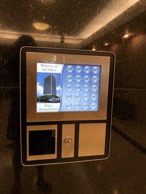 Elevator touch pad