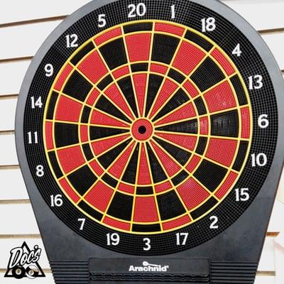 We have a large variety of Dart Boards available from Arachnid and viper, Electronic to Bristle and even full size bar boards.