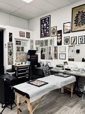 Inside of the tattoo Area