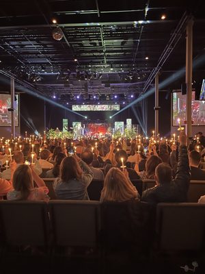 Easter service with candles!