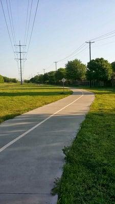 Beginning of the trail off of college parkway.