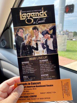 09.04.20 "Legends in Concert" showing at the Dick Clark's American Bandstand Theater