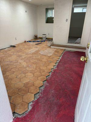 Hex + Red Clay Santa Barbara Tile