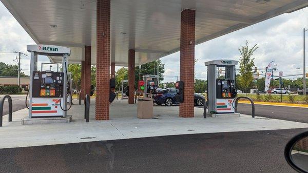 New gas station pumps