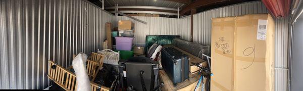 10x10 storage unit packed neatly in Vegas!!