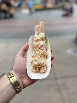 Pineapple coconut churro