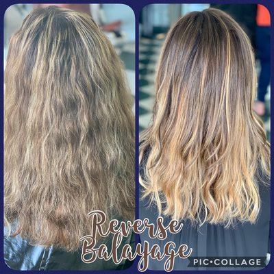 Reverse balayage