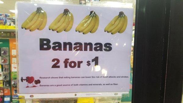 The price for bananas here is just bananas!