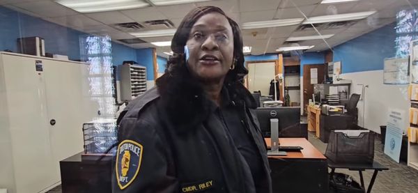 This officer is VILE. She went off on a racist tirade against a citizen with zero provocation.