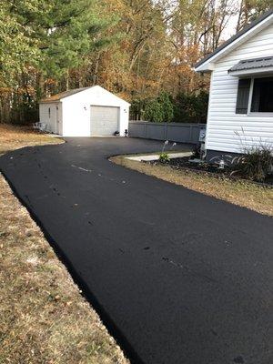 There was no existing driveway it was basically dirt gravel and weeds!