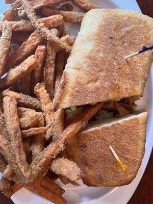 The Cuban with carrot fries