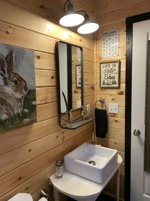 Rustic Bathroom in Critter Cottage