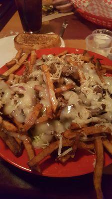 Steak salad...  One of the best in the county.