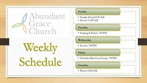 Weekly Schedule