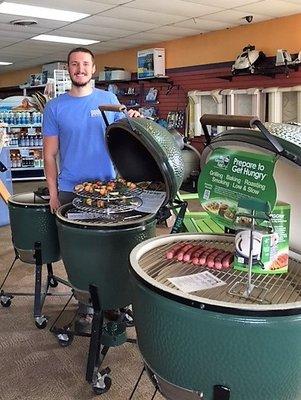 We are the areas largest Big Green Egg dealer.