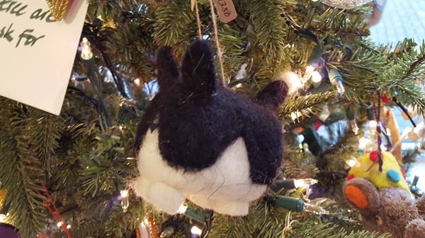 kitty Christmas tree ornament