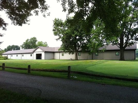 Driving range barn